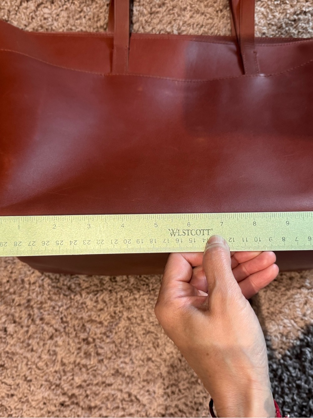 Madewell Leather Tote in Rich Brown - Picture 6 of 9